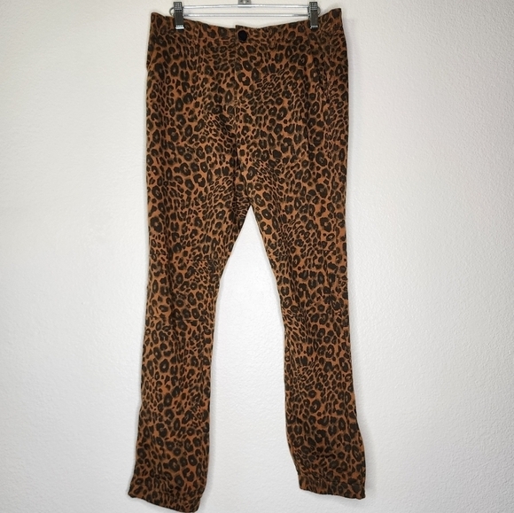 Sanctuary x Anthropologie Leopard Print Joggers S - Picture 2 of 5